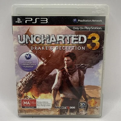 Uncharted 3: Drake's Deception • Sony PS3 PlayStation 3 Game + Manual (2011) AUS - Image 1 of 4