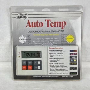 Hunter Auto Temp Digital Programmable Thermostat Model 44408 NEW - Picture 1 of 4