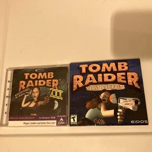 Tomb Raider - The Lost Artifact (PC CD-ROM, 2002) -- Eidos & Tomb Raider III - Picture 1 of 4
