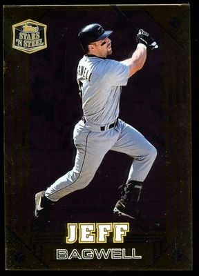 1998 Topps Stars 'n Steel Gold Parallel #2 Jeff Bagwell - Image 1 of 2