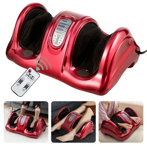 Shiatsu Foot Massager Kneading and Rolling Leg Ankle w/Remote Red - Picture 1 of 12
