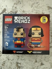 Lego DC Brick Headz Superman Wonder Woman 41490 San Diego Comic Con SDCC 2016