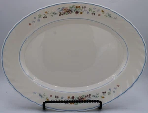 Vtg. Arcopal Victoria Floral Oval Serving Dish/Platter 13.5" Made in France - Picture 1 of 13