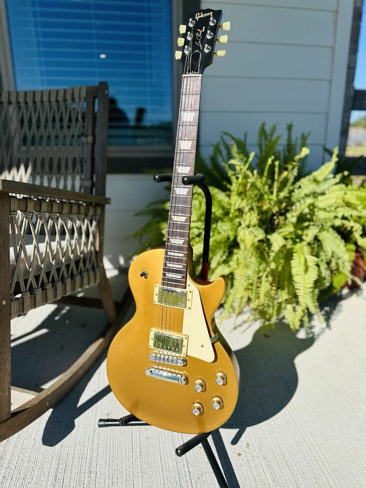 Gibson 2018 Les Paul Tribute Gold Top 美国制造电吉他 — 第 1/3 张图片