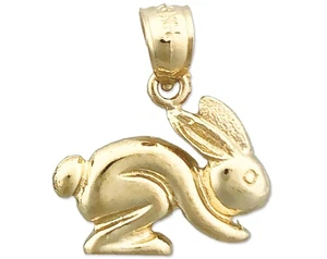 Dije de conejito de oro 14K - Imagen 1 de 6