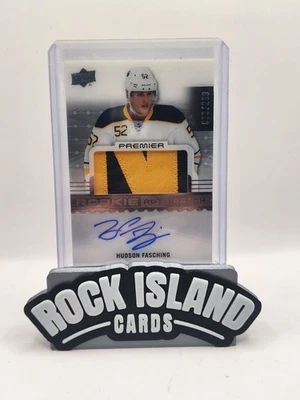 Hudson Fasching 2016-17 Upper Deck Premier #76 Rookie /299 Patch - Image 1 of 2