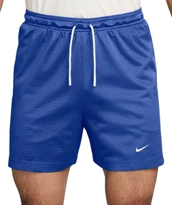 Nike XL Men's Dri-FIT 5" Mesh Basketball Shorts Standard Fit Royal Blue/White - Picture 1 of 4
