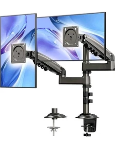 HUANUO 17-32 Inch Dual Monitor Stand, Gas Spring , Monitor Stand 2 Monitors -NEW - Picture 1 of 8
