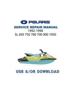 Polaris Service Manual SL650 750 780 700 900 1050 | 1992-1998 | USB & Link - Foto 1 di 17