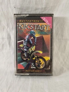 COMMODORE 64 128 PC COMPLETE GAME VINTAGE CASSETTE TAPE KIKSTART BIKE SIM - Picture 1 of 5
