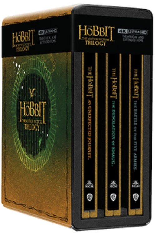 The Hobbit 1 2 3 Trilogy Limited Edition 4K Ultra HD Region B Blu-ray Steelbook - Image 1 of 1