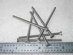 4-40 x 2 ZOLL SCHRAUBE FLACHKOPF KREUZSCHLITZ EDELSTAHL - 50 STCK. - Bild 1 von 1