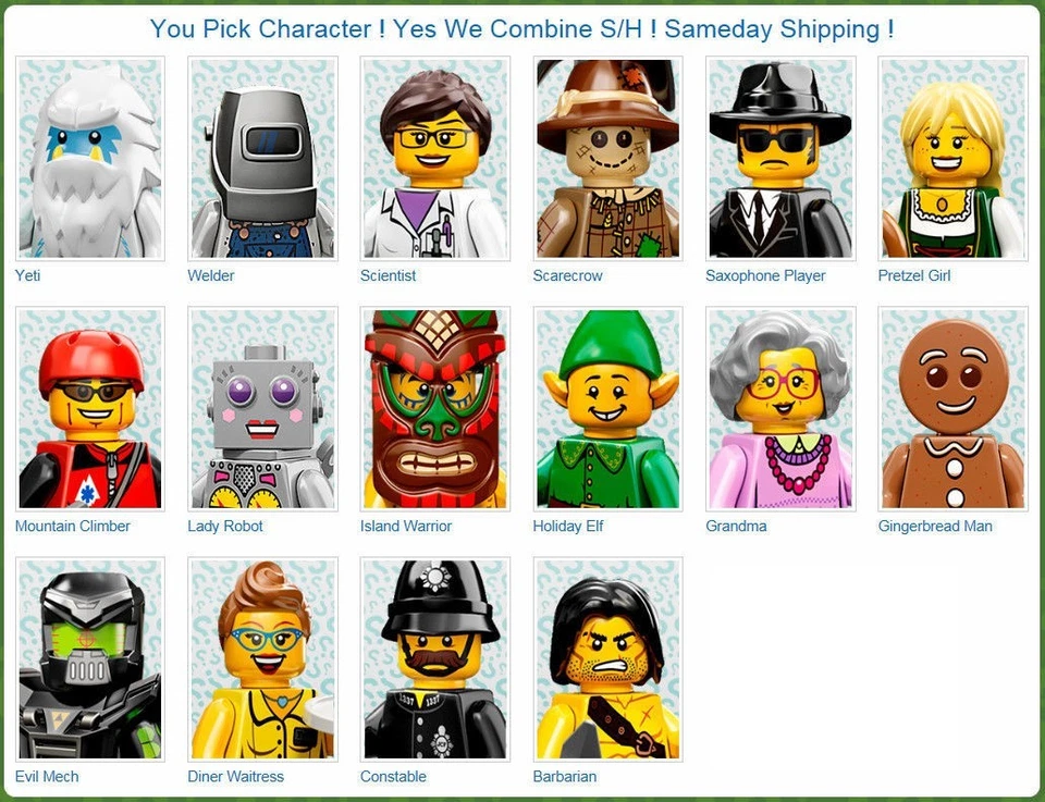 LEGO® 71002 Minifigure Series 11 YOU PICK character SAME DAY ship - Image 1 of 1