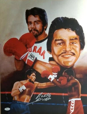 Roberto Duran signed 16x20 giclee Hands of Stone JSA coa - Image 1 of 2