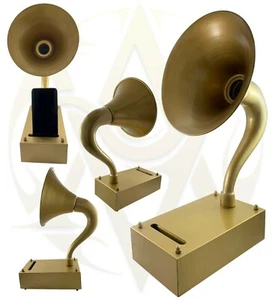 Grammophon für Smartphones nichtelektrisch antik Replik Desktop Dekor Wohngeschenke - Bild 1 von 6