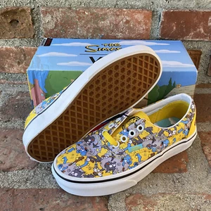 Vans x the Simpsons Authentic Era JUCKENDE KRATZIGE Schuhe Turnschuhe Damen Größe 5 NEU - Bild 1 von 12