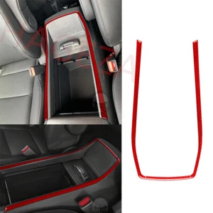 Red Carbon Fiber Car Storage Box Frame Trim For Honda Ridgeline /Passport /Pilot - Foto 1 di 16
