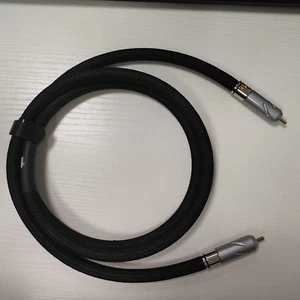 1.5M/5ft Monosaudio Pure Silver Cord HIFi RCA Cable Audio Signal Wire One Piece - Picture 1 of 5