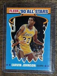 1990-91 Fleer All-Stars #4 Magic Johnson Los Angeles Lakers - Bild 1 von 2