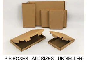 Large Letter box Royal Mail PIP Boxes C4, C5, C6 DL C7 Card board Postal Mailing - Picture 1 of 6