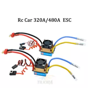 320/480A ESC refrigeración por viento impermeable cepillado ESC para coche de radiocontrol 1/10 D90 Scx10 HSP - Imagen 1 de 8