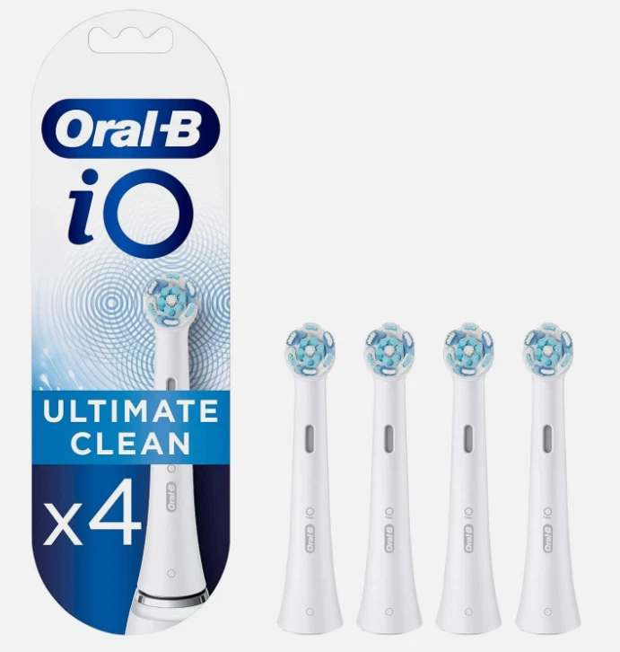 Oral-B iO 4 Testine Ricambio Ultimate Clean Bianche Ricambio Spazzolino Braun - Image 1 of 4