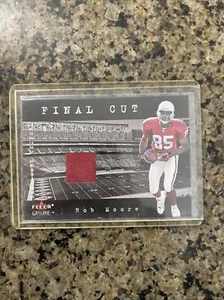 2001 Fleer Genuine Final Cut Jerseys #17 Rob Moore Cardinals Jersey Swatch - Picture 1 of 2