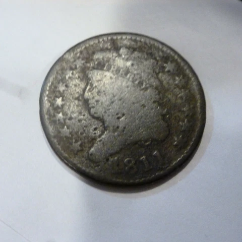 1811 US CLASSIC HEAD HALF CENT VERY GOOD Cover