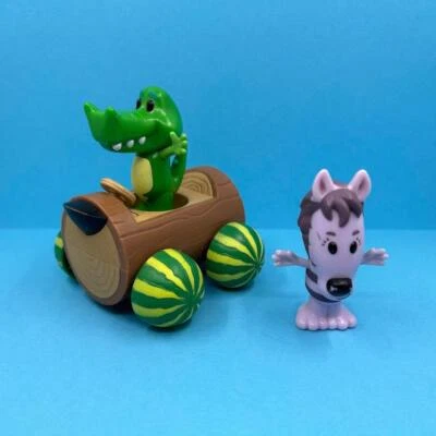 Rare CBeebies Raa Raa The Noisy Lion Tomy Cubby Car Crocky Zebby Toy Figures - Image 1 of 4