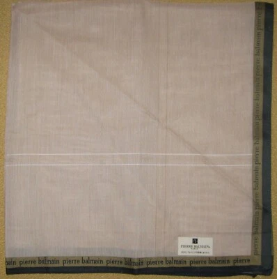 PIERRE BALMAIN *Brown Frame Handkerchief 45cm /SINSEMR*22 - Image 1 of 4