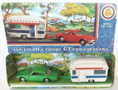 Joal España 1:43 ISO RIVOLTA CUPÉ GT + CARAVANA Home Car Modelo Sin usar, en caja 70 ¡MUY RARO! Foto 1 de 4