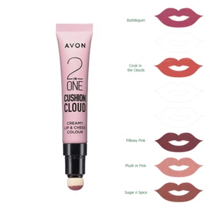 Avon 2 in 1 Cushion Cloud Creamy Lip & Cheek Colour, 10ml, lipstick & blusher - Picture 1 of 1