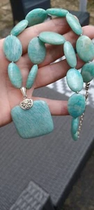 sterling silver gemstone necklace - Picture 1 of 3