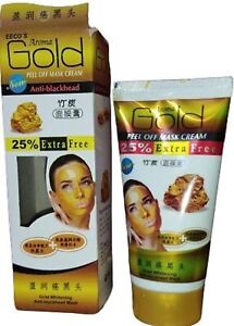 EECO'S Aroma GOLD Whitening Anti Blackhead Peel Off Mask Cream, 130g + 25% Extra