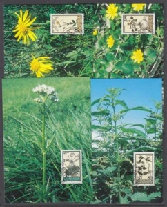 LIECHTENSTEIN 1995 & 1996 FLOWER SETS MAXI CARDS (ID:473/D65073) - Picture 1 of 2