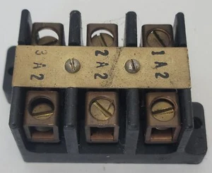 Square D Class 9080 Type U-32 Terminal Distribution Block , 600V , 3-Pole - Picture 1 of 6