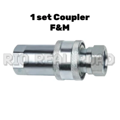 1SET 2PCS G1/2 F&M Coupler LSQ-S1-04 Hydraulic quick change connector 12.5mm - Image 1 of 4