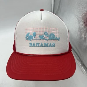 VINTAGE NISSIN BAHAMAS MESH TRUCKER SNAPBACK HAT CAPV - LN EX+ - Picture 1 of 12