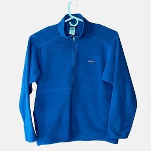 Pullover polar Patagonia Synchilla Marsupial para hombre XL media cremallera azul 25737 - Imagen 1 de 11