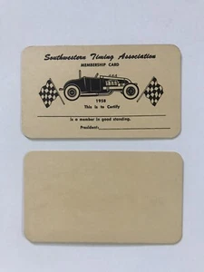 Tarjeta de membresía 1-1958 N.O.S.”SOUTHWESTERN TIMING ASSOCIATION” NUNCA EMITIDA LQQK - Imagen 1 de 1