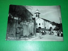 Cartolina Ungiasca - Arrivo della Corriera 1956
