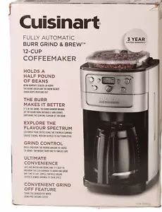 Cuisinart DGB-700BC Grind 12 Cup Coffee Maker (Updated Version) Black/Silver - Picture 1 of 5