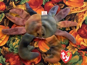 Ty Beanie Babies Claude the Crab with errors+pvc pellets #442 RARE! ๐๐ฅ๐ฅ - Picture 1 of 8
