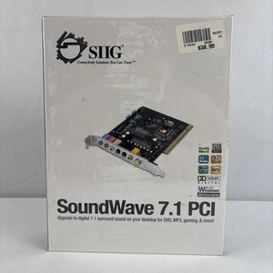 SIIG Sound Card 06-0690A SoundWave Digital Surround 5.1 PCI NEW In Box SEALED - Picture 1 of 6