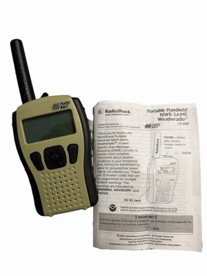 RadioShack 12-259 Hand-Wetterwarnungsradio Noaa mit, Handbuch NWR-SAME - Bild 1 von 3
