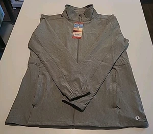 Neu mit Etikett Hang Ten wasserabweisende Hybrid-Damenjacke UPF 50+ grau Größe Medium - Bild 1 von 8