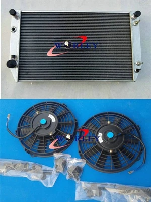 3 filas para radiador y ventiladores de aluminio Jaguar XJS V12 / XJ12 AT 1976-1996 80 81 Foto 1 de 4