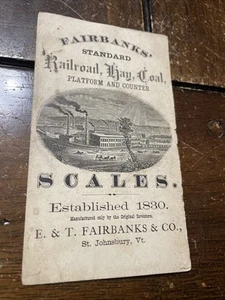1875 Fairbanks Standard Railroad, Hay, Coal, platform encounter scales, Vermont - Foto 1 di 4
