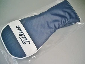 Titleist Cat Synthetic Leather 1W Head Cover Navy White Driver Club Japan - Picture 1 of 8