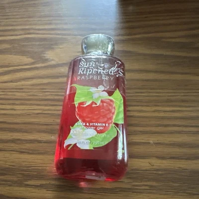 New Bath & Body Works SUN RIPENED RASPBERRY Shower Gel 10 oz - Image 1 of 2